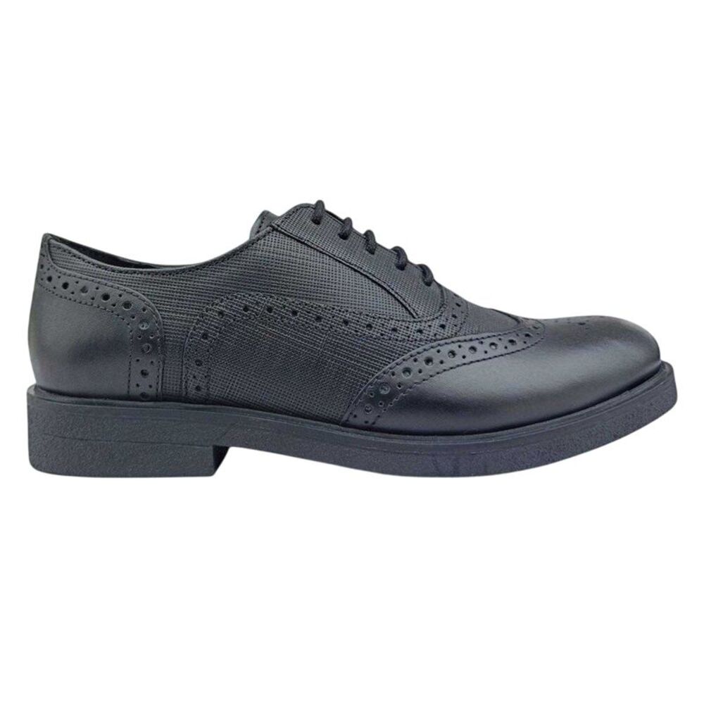 Firetrap Womens/Ladies Barbra Low Block Heel Brogues / Black